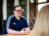 tenant being interviewed in their home