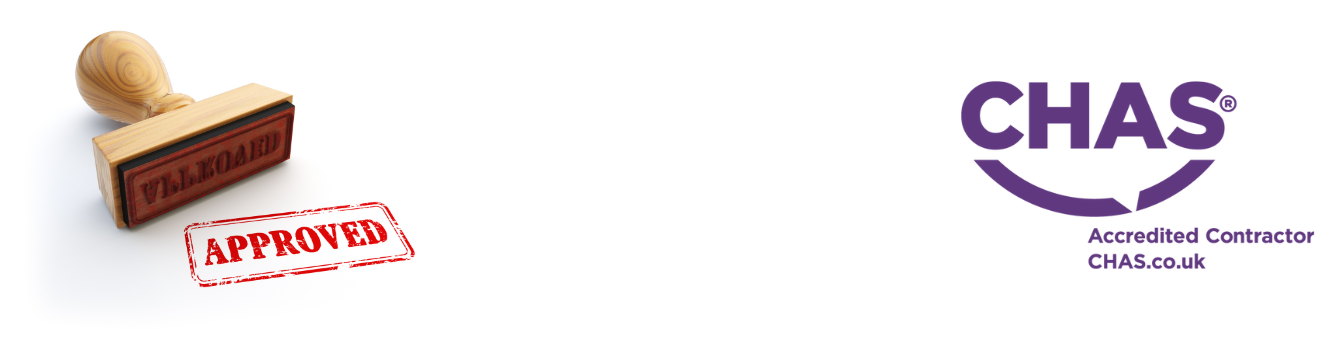 Approved CHAS health and safety banner